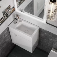 Тумба с раковиной KERAMA MARAZZI 50 белая глянцевая