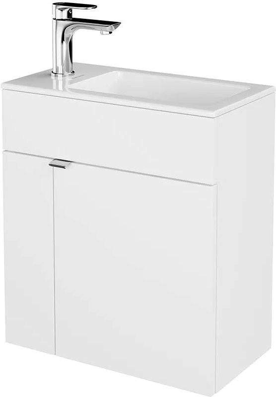 Тумба с раковиной KERAMA MARAZZI 50 белая глянцевая