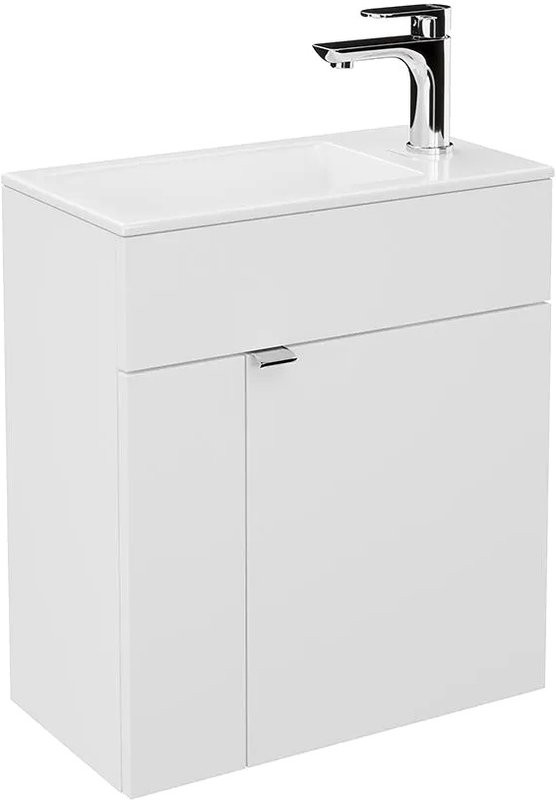 Тумба с раковиной KERAMA MARAZZI 50 белая глянцевая