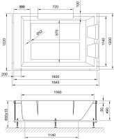 Акриловая ванна Royal Bath Triumph RB 665100 180x120 см, встраиваемая, белая, для двоих, со смесителем