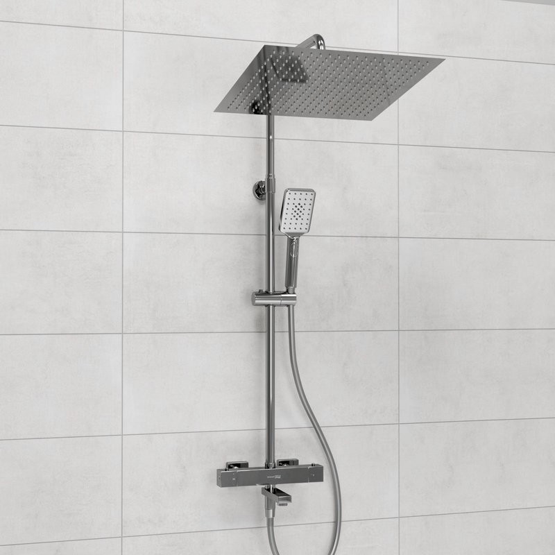Душевая стойка Wasserkraft Aller A199.119.126.087.CH Thermo с термостатом, хром