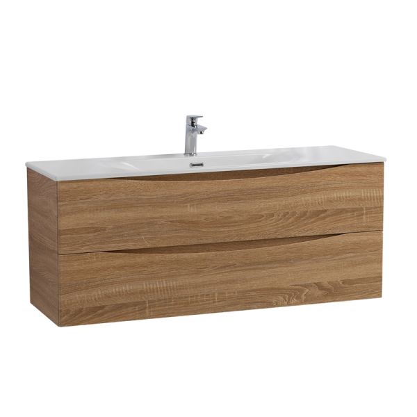 Тумба с раковиной BelBagno Marino-cer-n 120 подвесная, rovere bianco