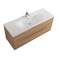 Тумба с раковиной BelBagno Marino-cer-n 120 подвесная, rovere bianco