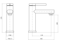 Смеситель для раковины Fashun A51130 сатин