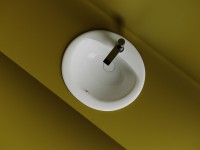 Раковина встраиваемая сверху Ceramicanova Sun овальная 515x455x200 мм с переливом цвет белый CN6080