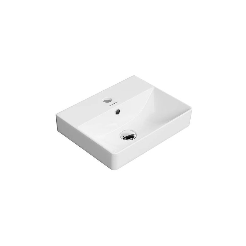 Раковина маленькая в туалет KERAMA MARAZZI Pro 40, глянцевая белая