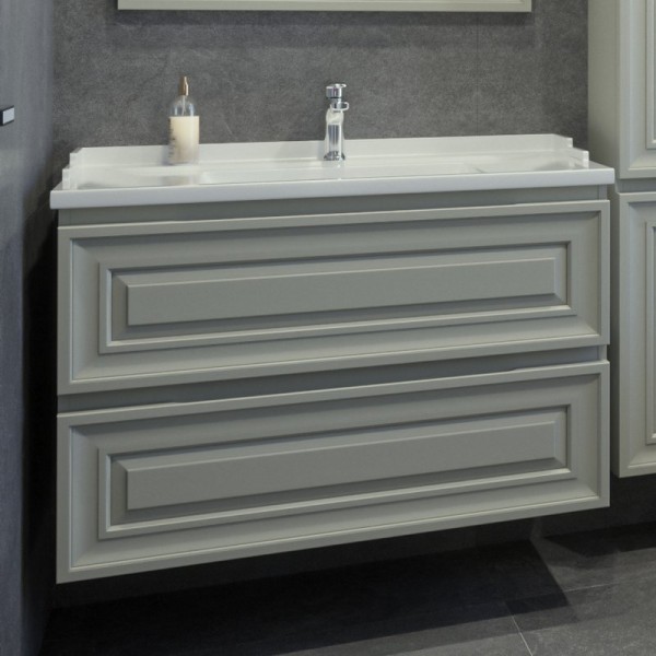 Тумба с раковиной Caprigo Ponza 90 серая