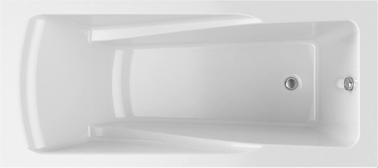 Акриловая ванна Alex Baitler Madin 150x75 см, встраиваемая, белая, с экраном
