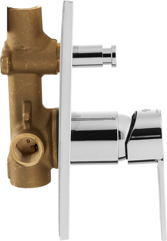 Комплект для ванной Paffoni Ringo KITRIN015CR071 С ВНУТРЕННЕЙ ЧАСТЬЮ, верхний душ 20 см, хром