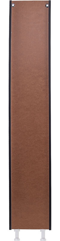Шкаф пенал для ванной Style Line Бергамо Люкс Plus 30 L с бельевой корзиной, антискрейтч черный
