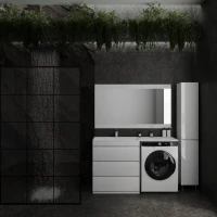 Мебель для ванной комнаты Style Line Даллас 140 люкс, белая L