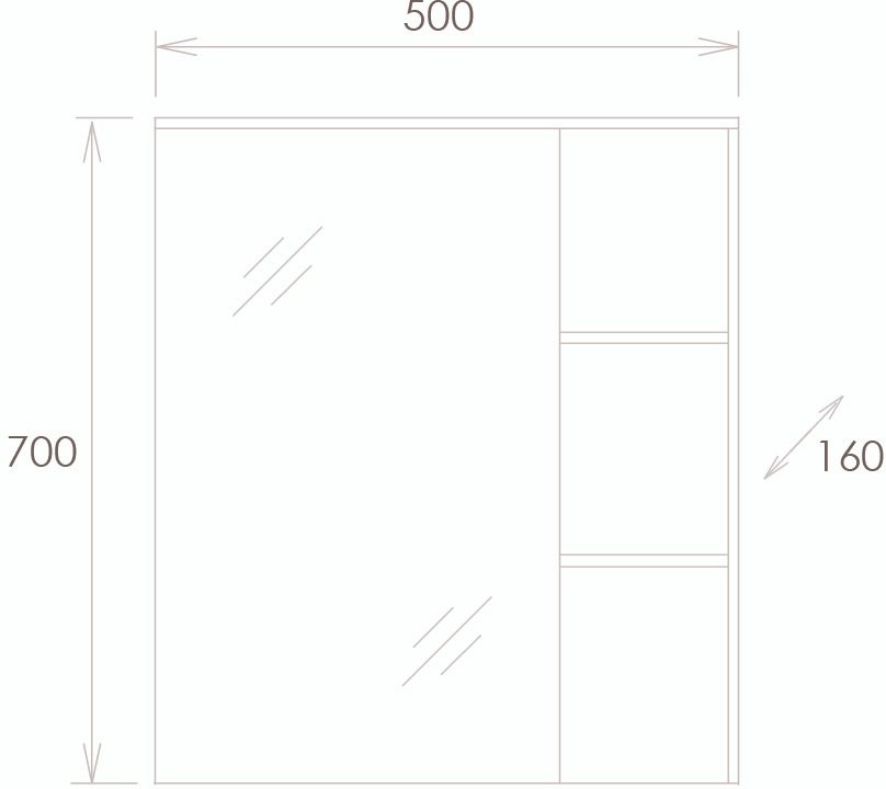 Мебель для ванной комнаты Onika Легран 50 напольная, дуб галифакс