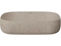 Накладная раковина KERAMA MARAZZI Magica 65 бежевый камень, прямоугольная, фаянс