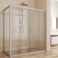 Душевой уголок Kubele DE019 R4-CLN-MT 180х70 см, профиль матовый хром