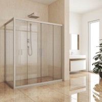 Душевой уголок Kubele DE019 R4-CLN-MT 180х70 см, профиль матовый хром