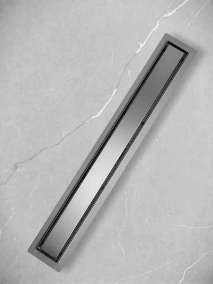 Душевой трап (лоток) AltroBagno Livello AltroBagnoLivello071241GM 80 см, решетка оружейная сталь, с сифоном, под плитку