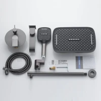 Душевая система встраиваемая Shevanik S4135T, оружейная сталь Душевая система встраиваемая Shevanik S4135T, оружейная сталь