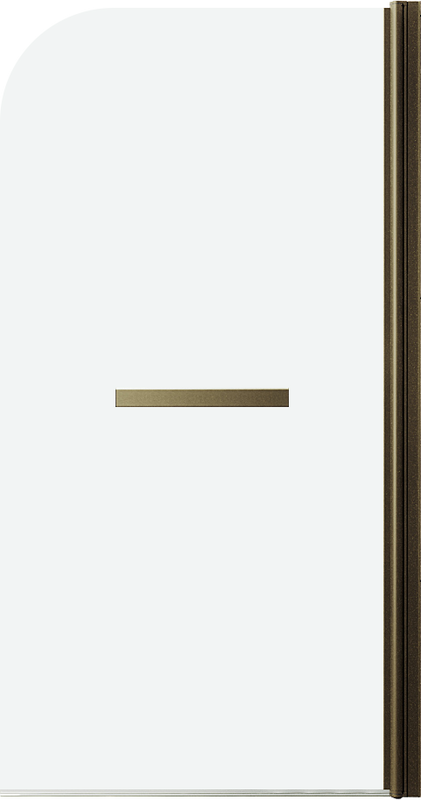 Шторка на ванну Maybahglass MGV-788-2 80x140, профиль бронза, стекло прозрачное