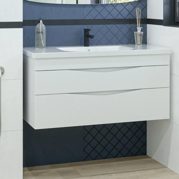 Тумба с раковиной Caprigo Lento 120 белая