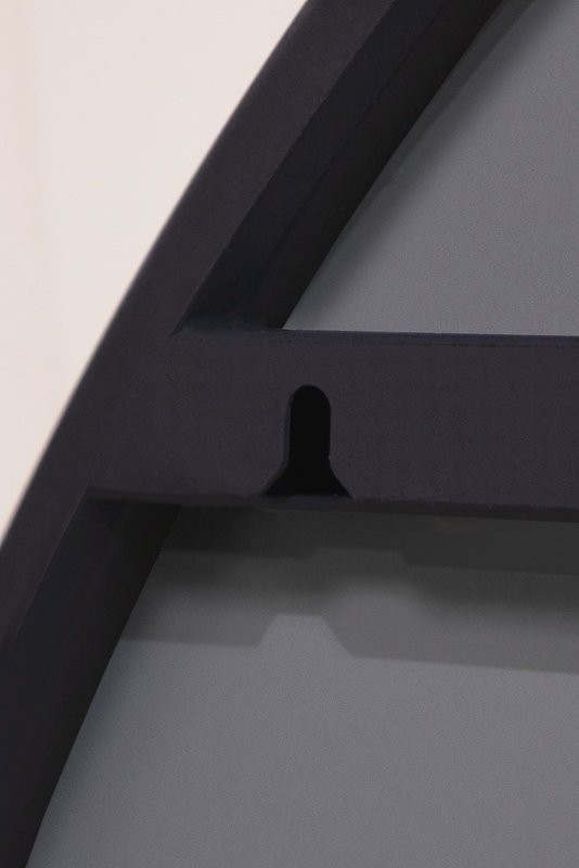 Зеркало круглое Art&Max Asti 80, с подсветкой, черное