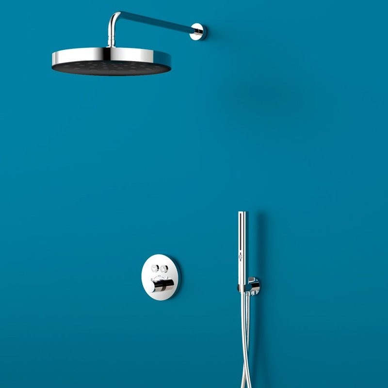 Лейка для душа сталь, 30х32х225 мм, 4 режима, хром, AQUAme AQM8505CR