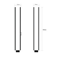 Лейка для душа сталь, 30х32х225 мм, 4 режима, хром, AQUAme AQM8505CR Лейка для душа сталь, 30х32х225 мм, 4 режима, хром, AQUAme AQM8505CR