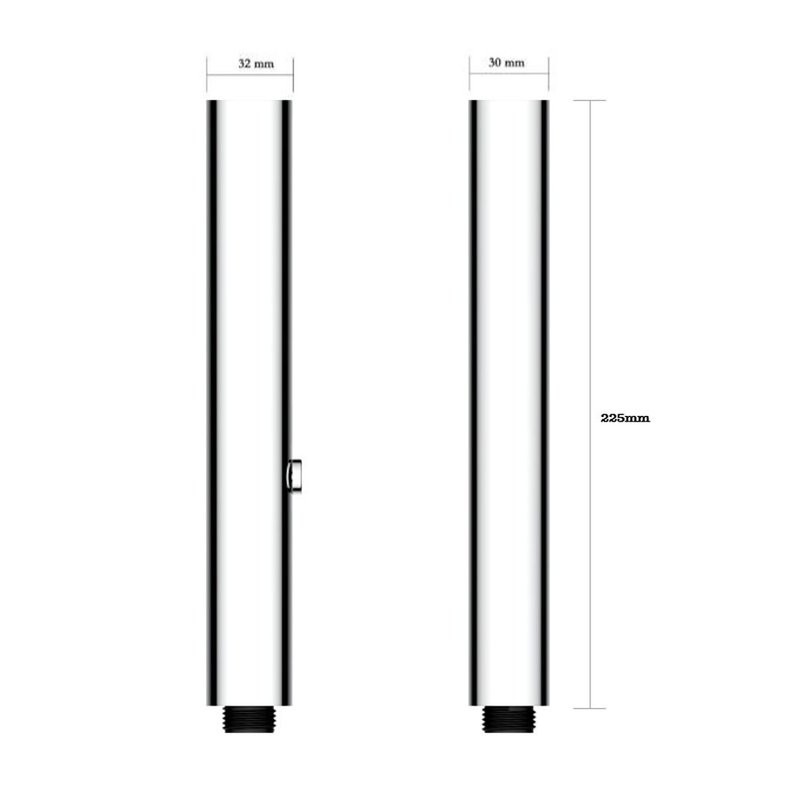 Лейка для душа сталь, 30х32х225 мм, 4 режима, хром, AQUAme AQM8505CR