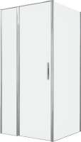 Душевой уголок Allen Brau Priority 100x90, профиль хром, стекло прозрачное