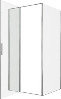 Душевой уголок Allen Brau Priority 100x90, профиль хром, стекло прозрачное