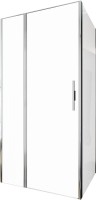Душевой уголок Allen Brau Priority 100x90, профиль хром, стекло прозрачное