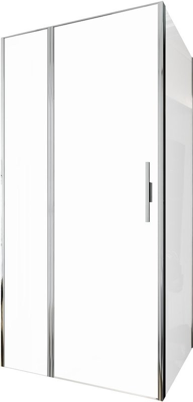 Душевой уголок Allen Brau Priority 100x90, профиль хром, стекло прозрачное
