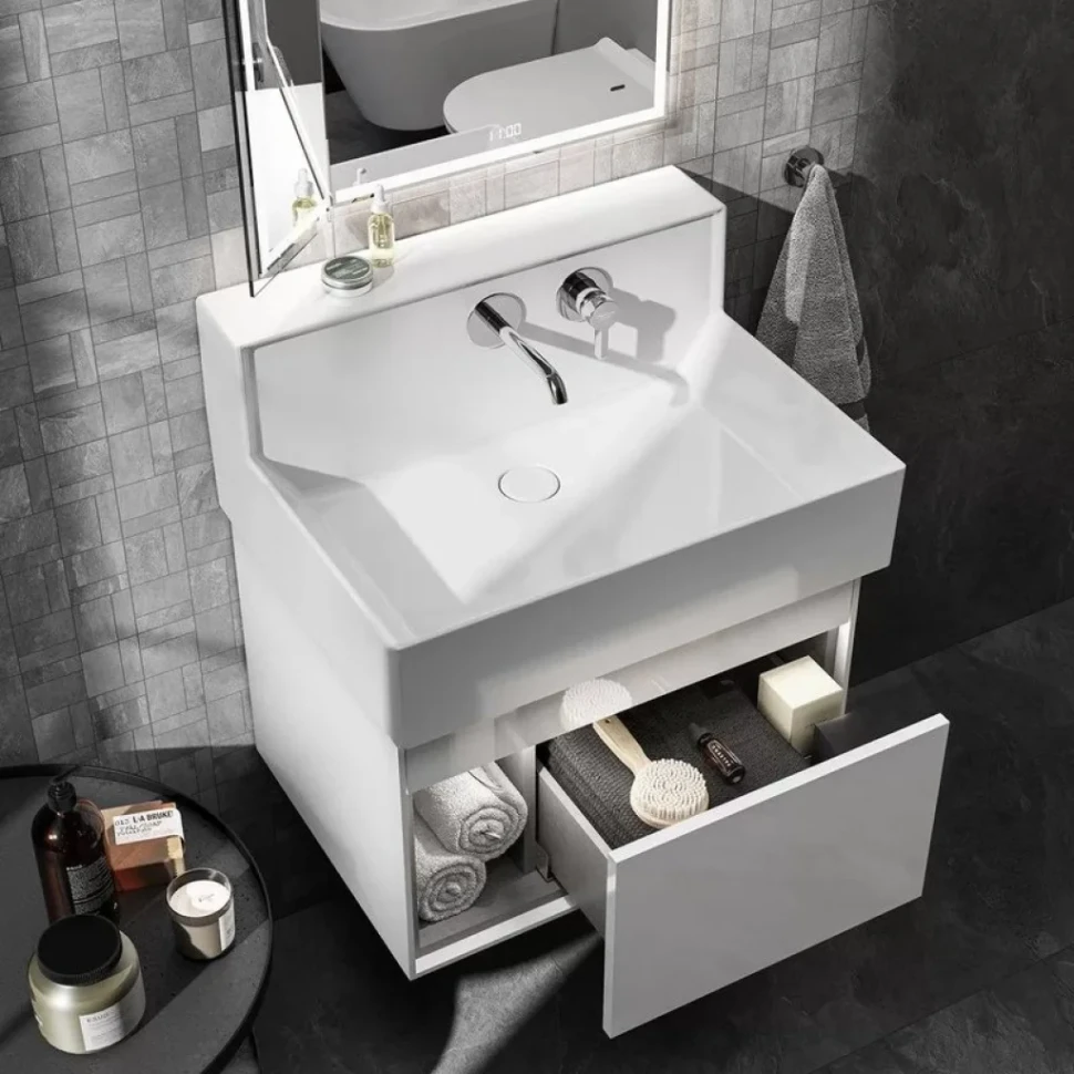 Мебель для ванной комнаты KERAMA MARAZZI Logica M 65 белоснежная, new