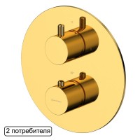 Душевой комплект WHITECROSS Y YSET09TOPGL С ВНУТРЕННЕЙ ЧАСТЬЮ, золото