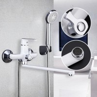 Смеситель с длинным изливом для ванны Frap H31 F2231 белый, хром