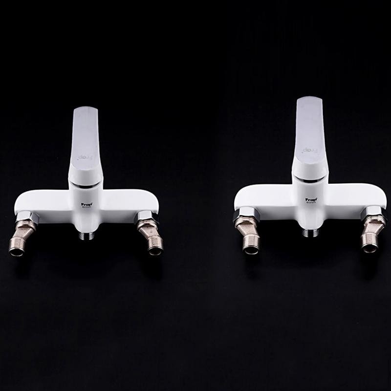 Смеситель с длинным изливом для ванны Frap H31 F2231 белый, хром