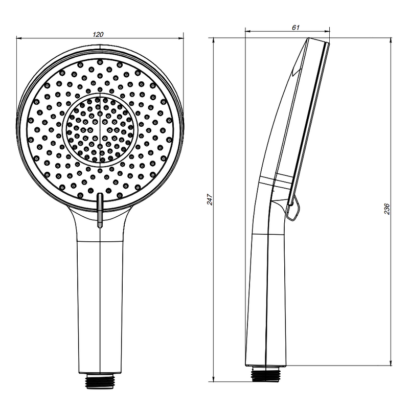 Душевая лейка AM.PM X-Joy F0285A000 хром