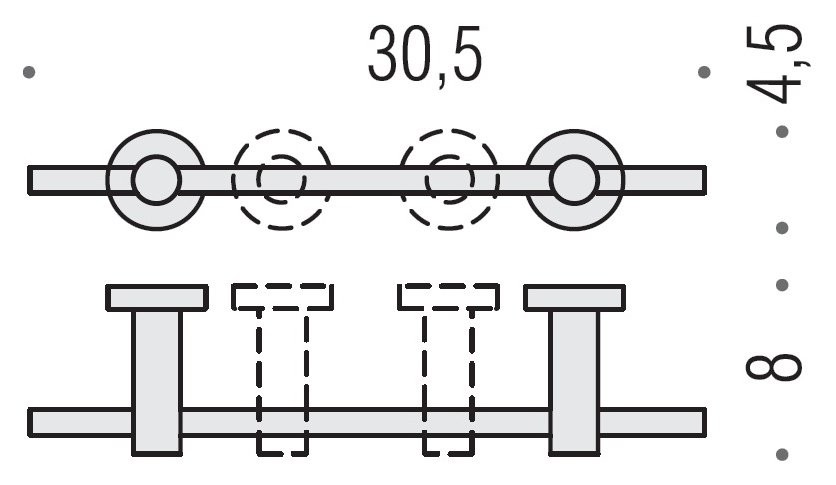 Полотенцедержатель Colombo Design Plus Plus W4909R