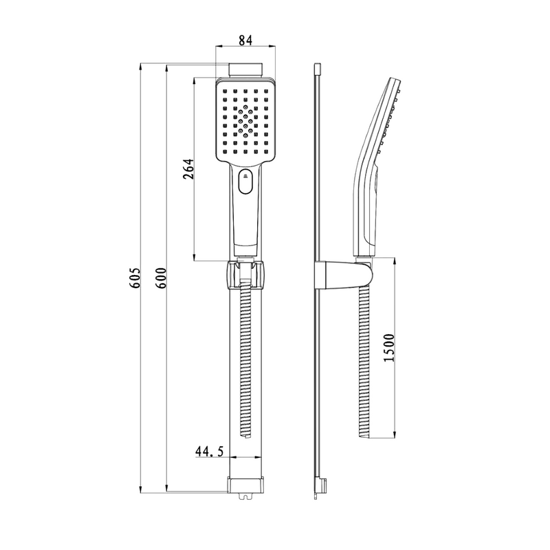 Душевой гарнитур Olive'S BD07 хром