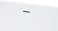 Акриловая ванна Grossman Fly GR-1102MB 170x80 см, отдельностоящая, черная матовая, овальная, с каркасом, со сливом-переливом