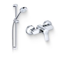 Душевой комплект Смеситель для душа Kludi Pure&Easy 378410565 + Гарнитур Logo 1S 6816005-00