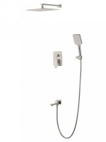 Душевой комплект Wonzon & Woghand Diamond WW-88939011-BN С ВНУТРЕННЕЙ ЧАСТЬЮ, брашированный никель