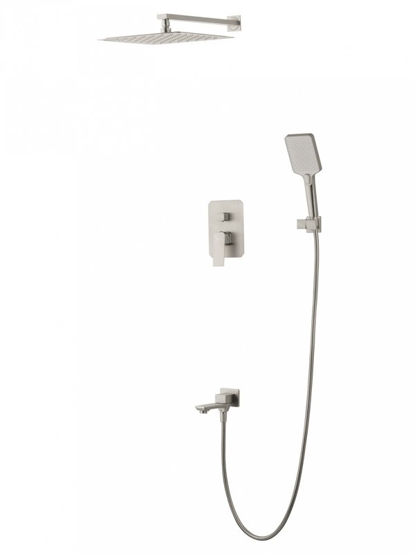 Душевой комплект Wonzon & Woghand Diamond WW-88939011-BN С ВНУТРЕННЕЙ ЧАСТЬЮ, брашированный никель