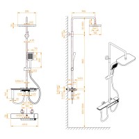Душевая стойка RGW Shower Panels SP-35 хром