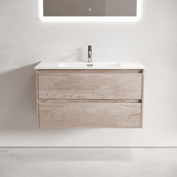 Тумба под раковину Sancos Libra 90 дуб галифакс натуральный