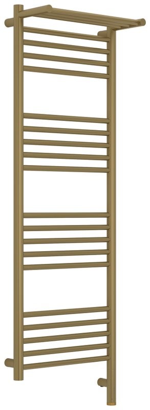 Полотенцесушитель электрический Сунержа Богема 3.1 32-6007-1240 130x45 см, подключение справа, золотой шелк, лесенка, с полкой