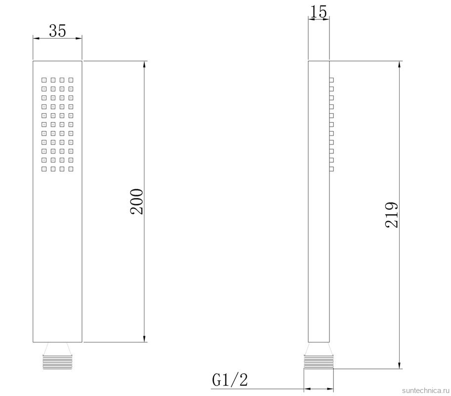 Душевая лейка Abber AF0050W матовая белая