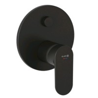 Встраиваемый смеситель для душа и ванны Kludi X1 327593975 С ВНУТРЕННЕЙ ЧАСТЬЮ, черный матовый