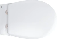 Комплект Унитаз подвесной Grohe Bau Ceramic 39351000 безободковый, альпин-белый + Инсталляция VitrA V-Fix Core 732-5800-01PV + Кнопка Root Round 740-2211 черная матовая
