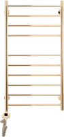 Полотенцесушитель электрический Domoterm Медея П10 50x100, золото, L