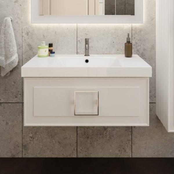 Тумба под раковину La Fenice Cubo 80 белая